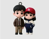 Chibi Couple Charm — supplier catalog illustration