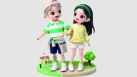 Couple Scene Figurine — supplier catalog illustration
