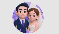 Round 3D Photo Badge — supplier catalog illustration