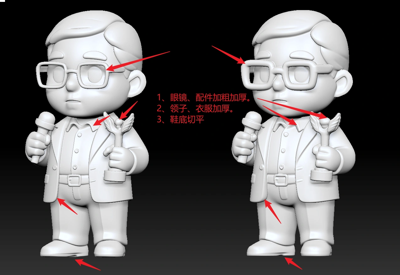Original glasses and head geometry
